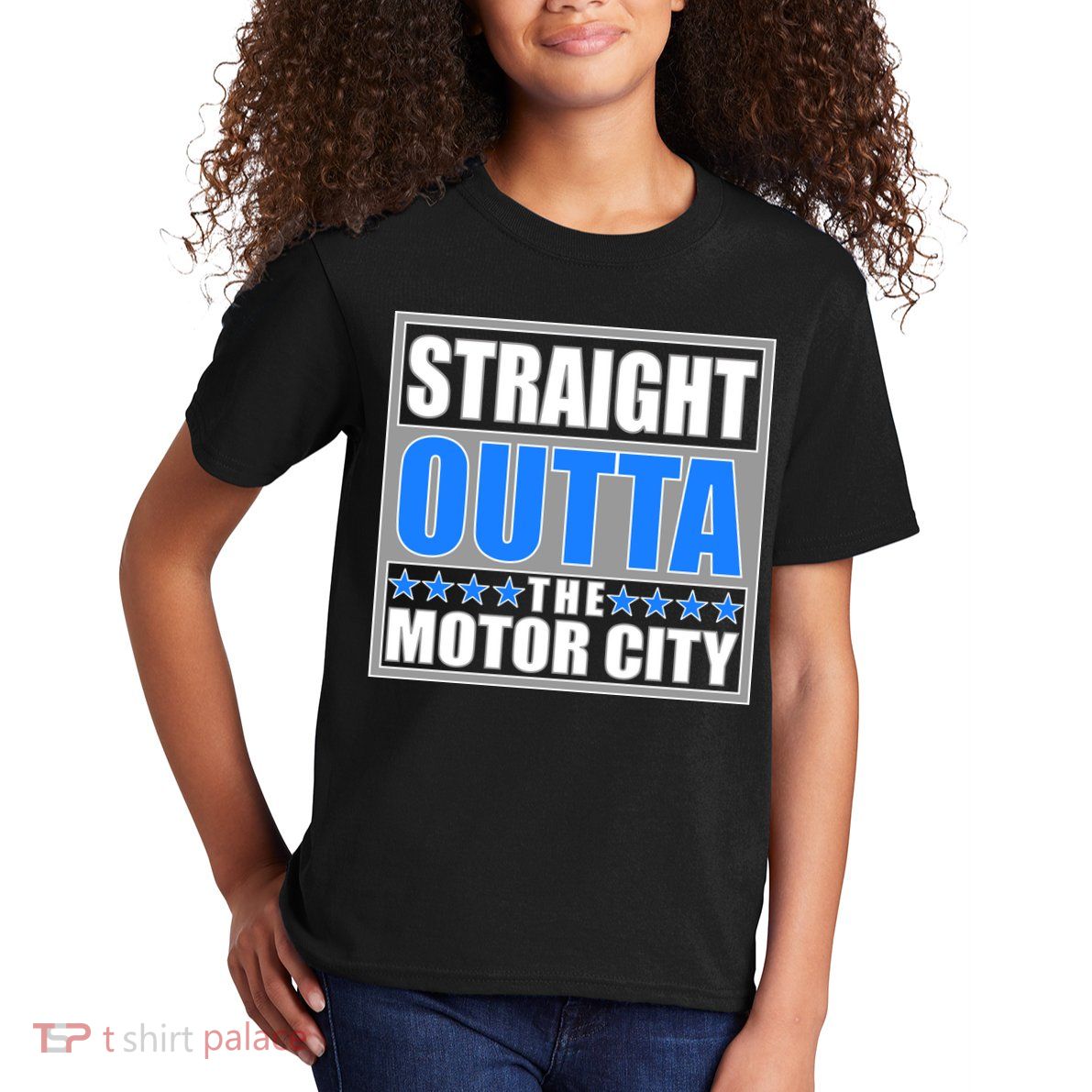 Straight Outta The Motor City Detroit, Michigan Kids T-Shirt