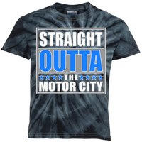 Straight Outta The Motor City Detroit, Michigan Kids Tie-Dye T-Shirt