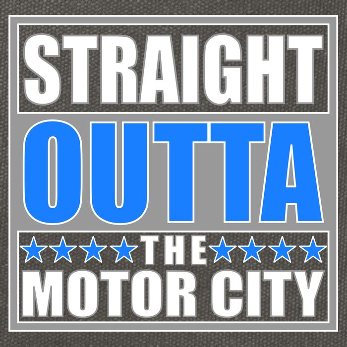 Straight Outta The Motor City Detroit, Michigan Cotton Canvas Backpack