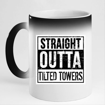 Straight Outta Tilted Towers 11oz Black Color Changing Mug