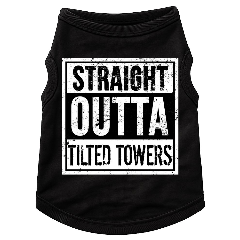 Straight Outta Tilted Towers Doggie Tank