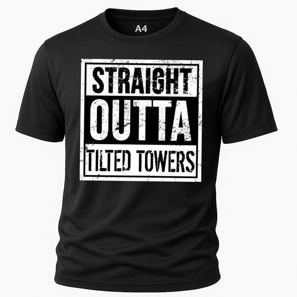 Straight Outta Tilted Towers Cooling Performance Crew T-Shirt