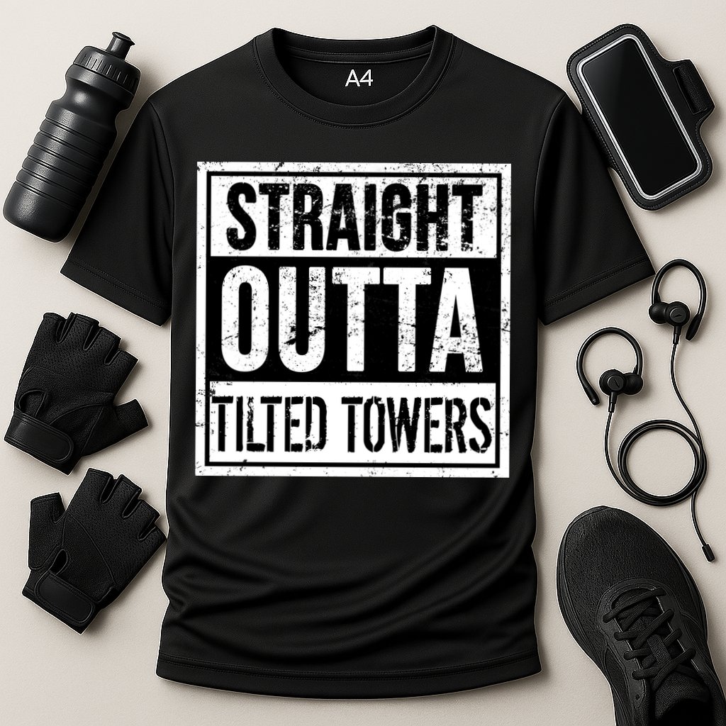Straight Outta Tilted Towers Cooling Performance Crew T-Shirt