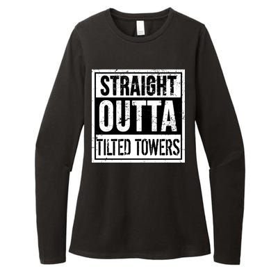 Straight Outta Tilted Towers Womens CVC Long Sleeve Shirt