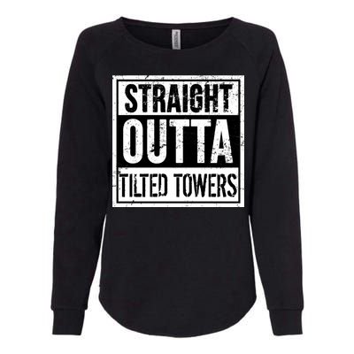 Straight Outta Tilted Towers Womens California Wash Sweatshirt