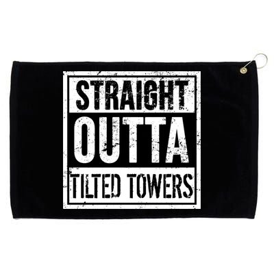 Straight Outta Tilted Towers Grommeted Golf Towel