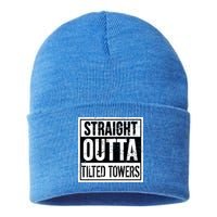 Straight Outta Tilted Towers Sustainable Knit Beanie