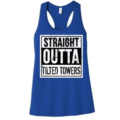 Straight Outta Tilted Towers Women's Racerback Tank