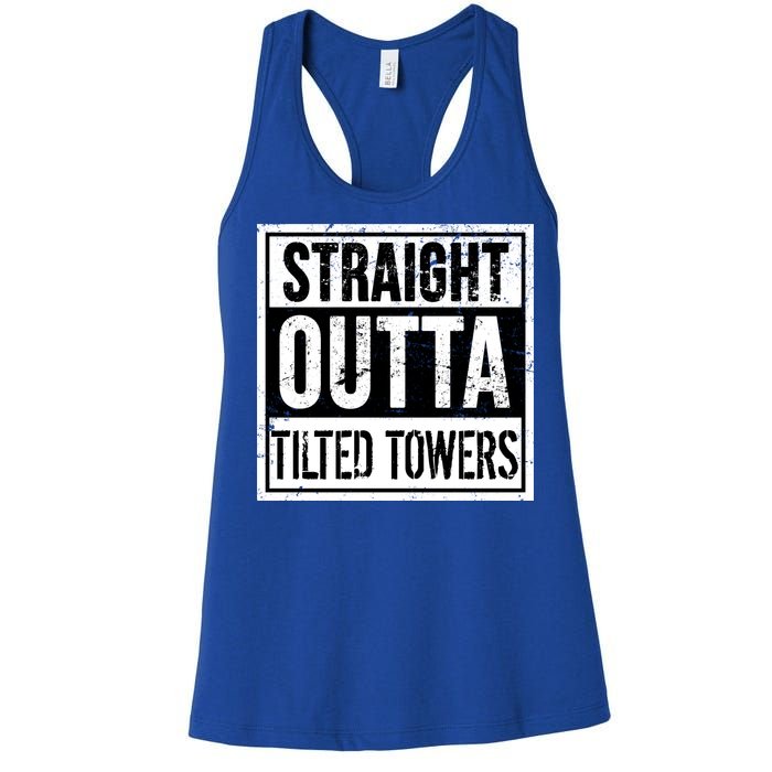 Straight Outta Tilted Towers Women's Racerback Tank