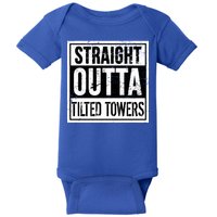 Straight Outta Tilted Towers Baby Bodysuit