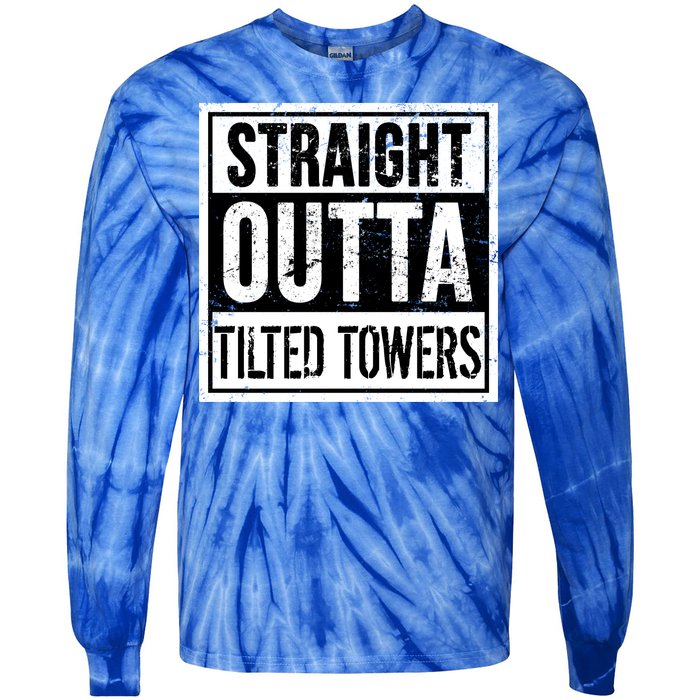 Straight Outta Tilted Towers Tie-Dye Long Sleeve Shirt