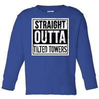 Straight Outta Tilted Towers Toddler Long Sleeve Shirt