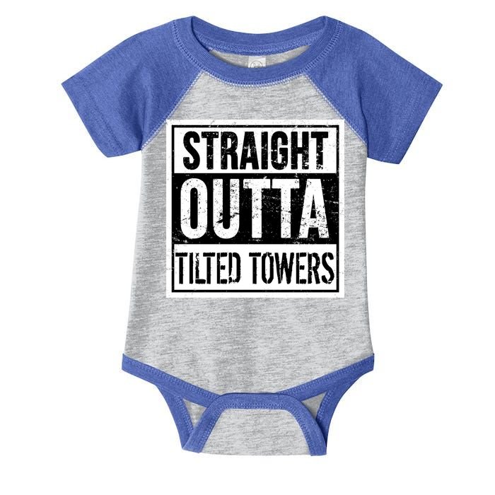 Straight Outta Tilted Towers Infant Baby Jersey Bodysuit