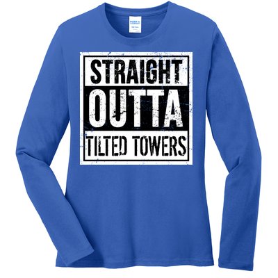 Straight Outta Tilted Towers Ladies Long Sleeve Shirt