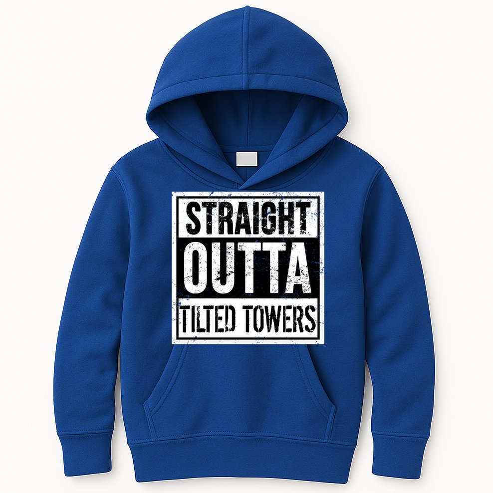 Straight Outta Tilted Towers Kids Hoodie