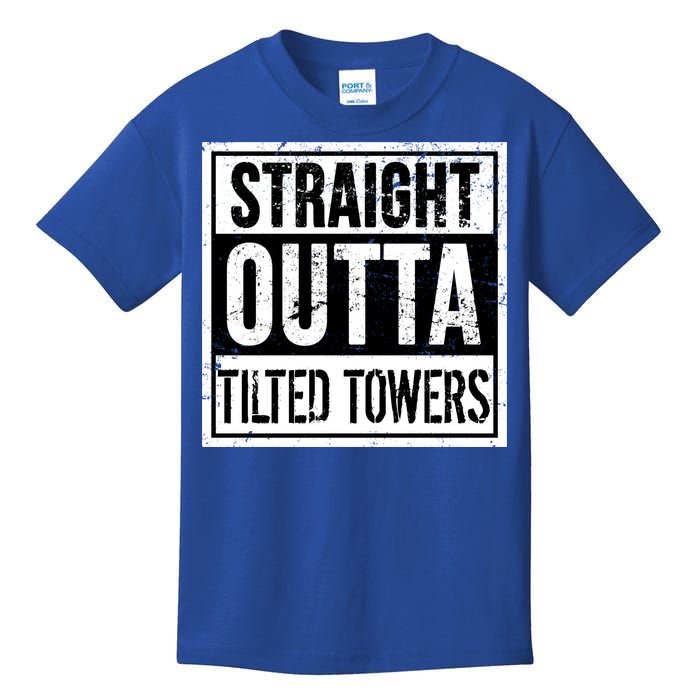 Straight Outta Tilted Towers Kids T-Shirt