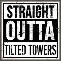 Straight Outta Tilted Towers Cotton Canvas Backpack