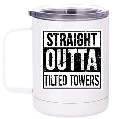 Straight Outta Tilted Towers 12 oz Stainless Steel Tumbler Cup