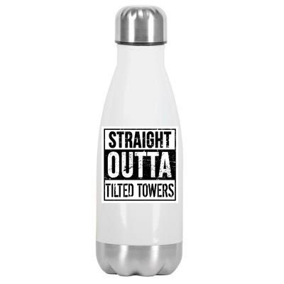 Straight Outta Tilted Towers Stainless Steel Insulated Water Bottle