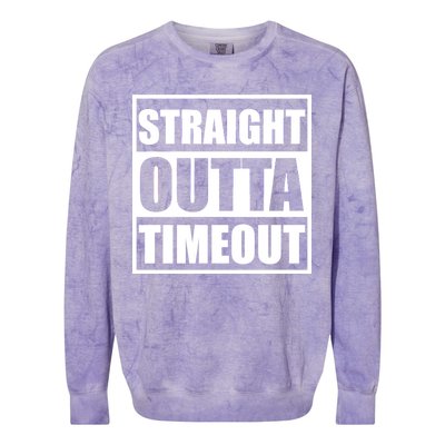 Straight Outta Timeout Colorblast Crewneck Sweatshirt