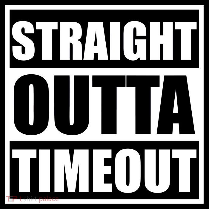 Straight Outta Timeout Drawstring Bag