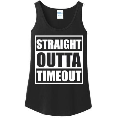 Straight Outta Timeout Ladies Essential Tank