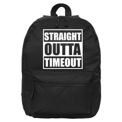 Straight Outta Timeout 16 in Basic Backpack