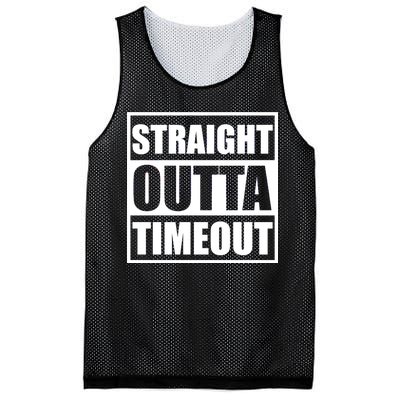 Straight Outta Timeout Mesh Reversible Basketball Jersey Tank