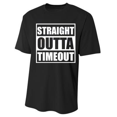 Straight Outta Timeout Performance Sprint T-Shirt