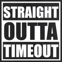 Straight Outta Timeout Golf Towel