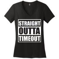 Straight Outta Timeout Women's V-Neck T-Shirt