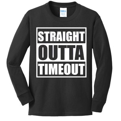 Straight Outta Timeout Kids Long Sleeve Shirt