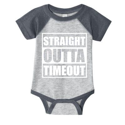 Straight Outta Timeout Infant Baby Jersey Bodysuit