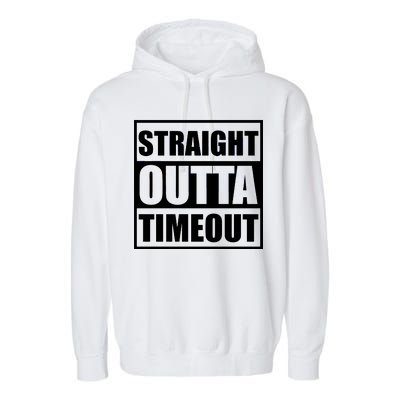 Straight Outta Timeout Garment-Dyed Fleece Hoodie