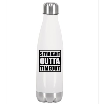 Straight Outta Timeout Stainless Steel Insulated Water Bottle