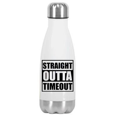 Straight Outta Timeout Stainless Steel Insulated Water Bottle