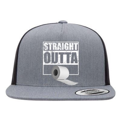 Straight Outta Toilet Paper Flat Bill Trucker Hat