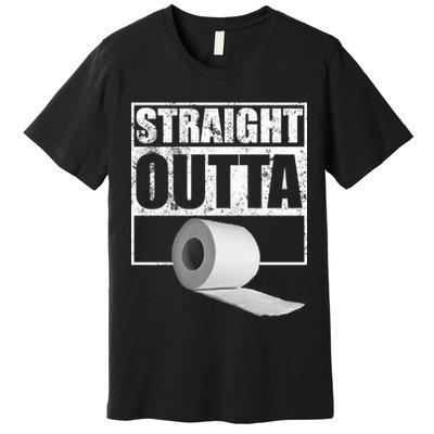 Straight Outta Toilet Paper Premium T-Shirt