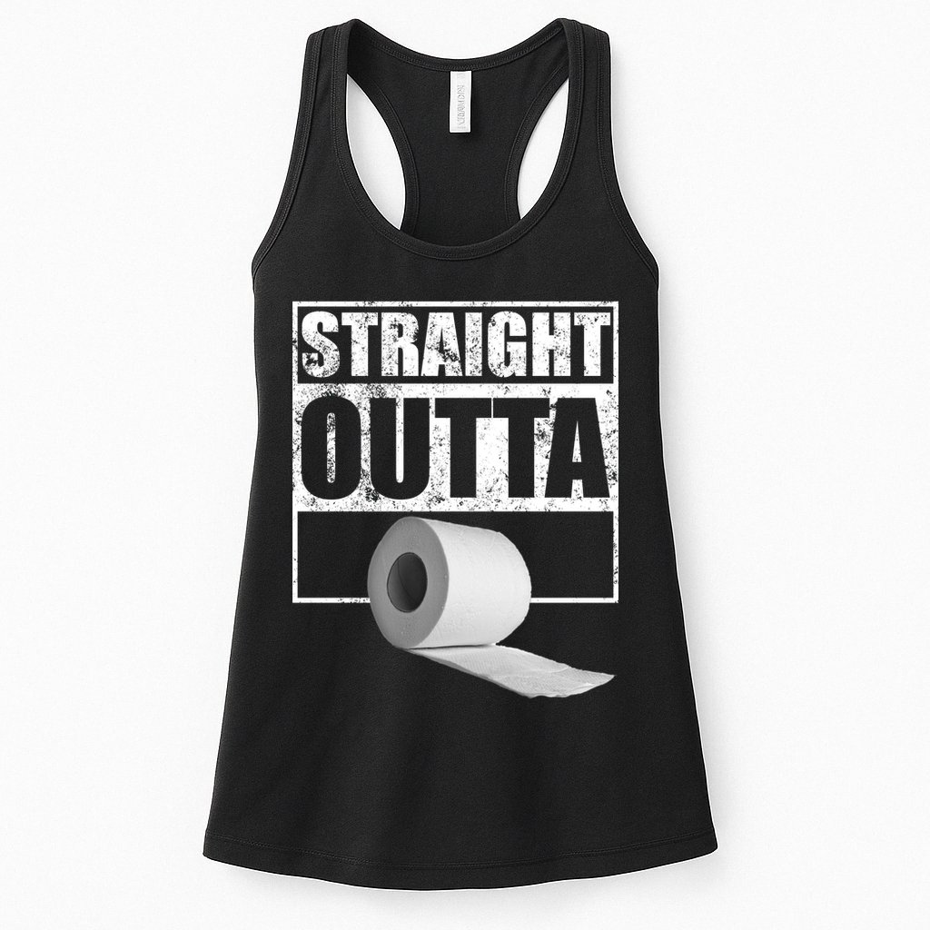Straight Outta Toilet Paper Womens Tank Top