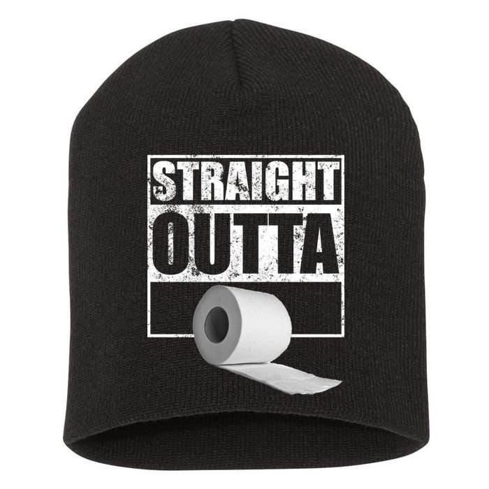 Straight Outta Toilet Paper Short Acrylic Beanie