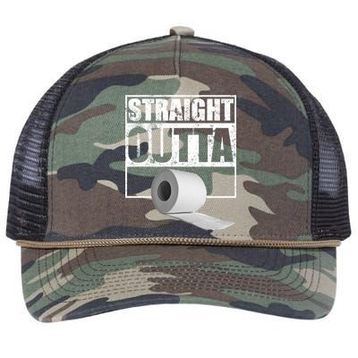 Straight Outta Toilet Paper Retro Rope Trucker Hat Cap