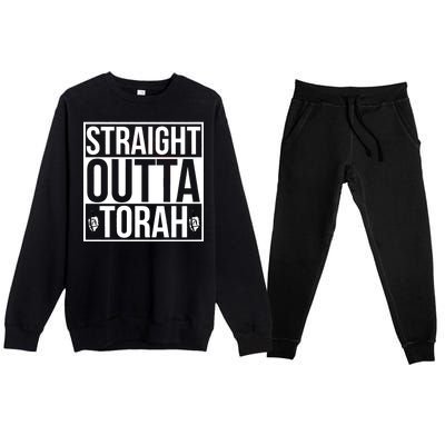 Straight Outta Torah Premium Crewneck Sweatsuit Set