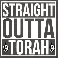 Straight Outta Torah Vector Backpack