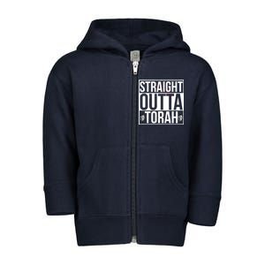 Straight Outta Torah Toddler Zip Fleece Hoodie