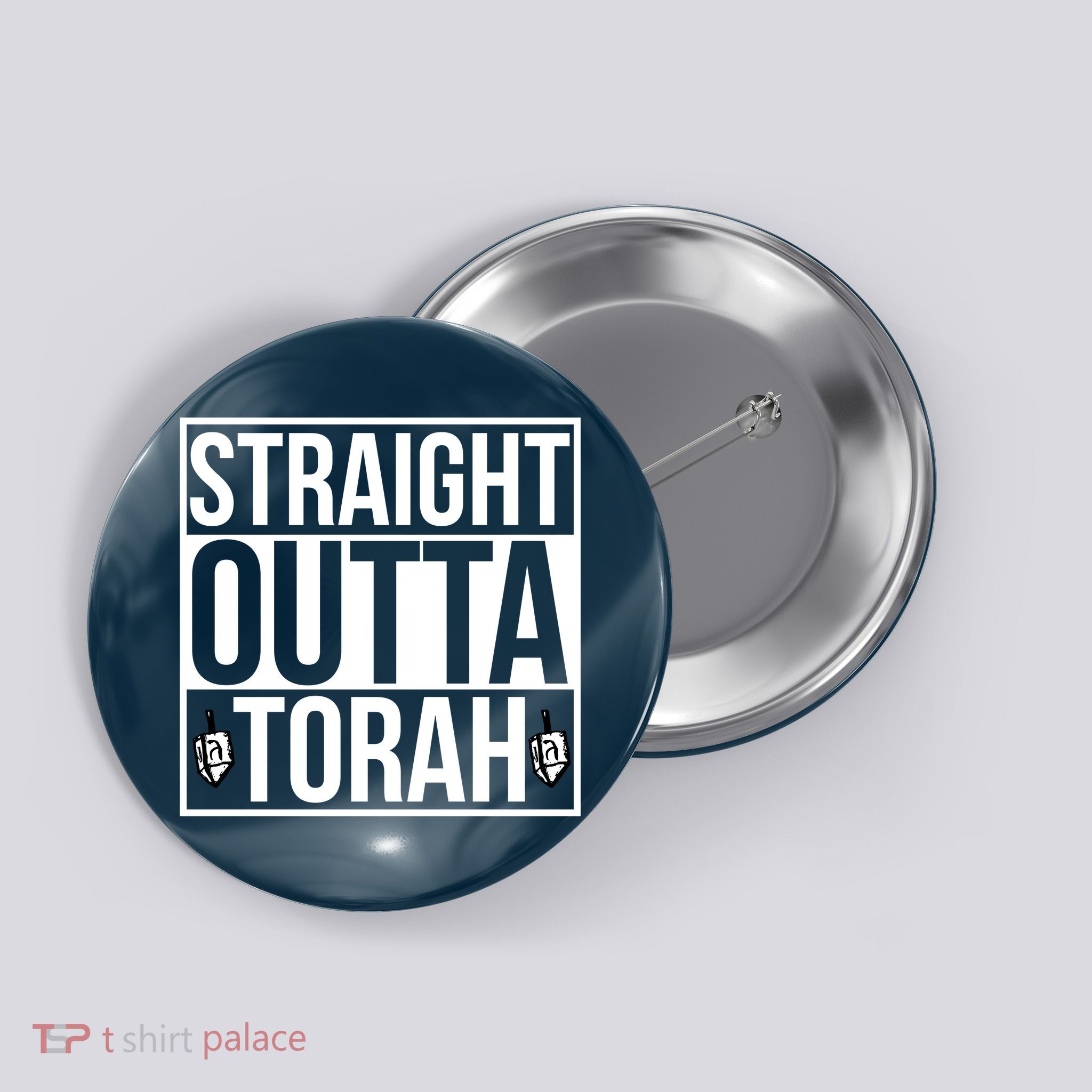 Straight Outta Torah Button