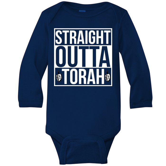 Straight Outta Torah Baby Long Sleeve Bodysuit