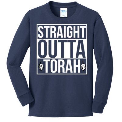 Straight Outta Torah Kids Long Sleeve Shirt