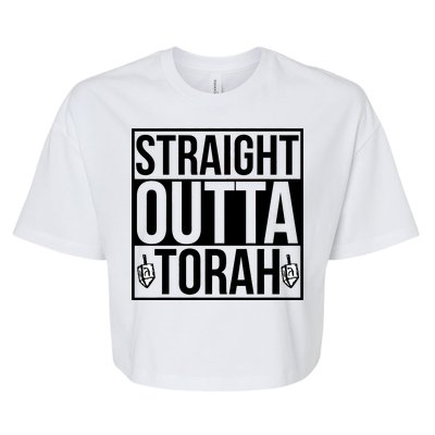 Straight Outta Torah Bella+Canvas Jersey Crop Tee