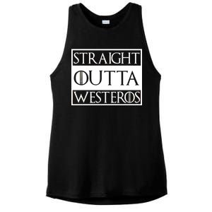 Straight Outta Westeros Ladies PosiCharge Tri-Blend Wicking Tank