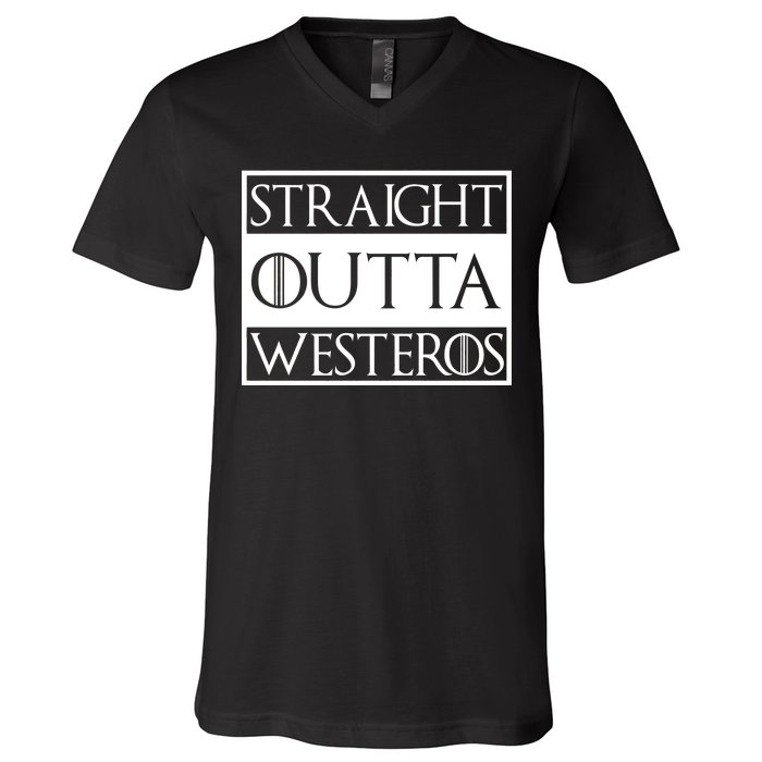 Straight Outta Westeros V-Neck T-Shirt